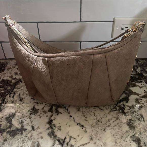 Hammitt Morgan grey natural shoulder crossbody bag - Picture 3 of 6